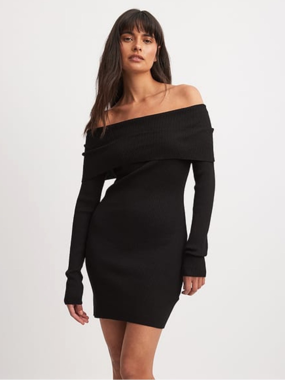 NA-KD x Josefine HJ Folded Knitted Mini Dress